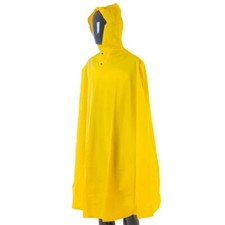 Cycle/Bike Rain Cape & Hood, Waterproof, Unisex, Adult One size. CLW330YEL, ETC.