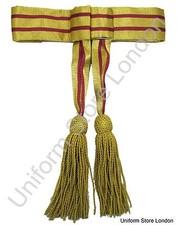 Sash Officer’s Waist Belt Gold Maroon with Gold Tassels R197
