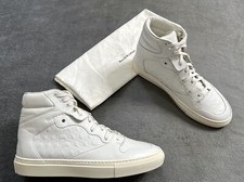 Genuine Authentic Brand New White Balenciaga Embossed High Top Trainers UK 7