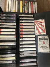 Job Lot / Bundle Recorded & Blank Cassette Tapes & Case Holder Good Condition