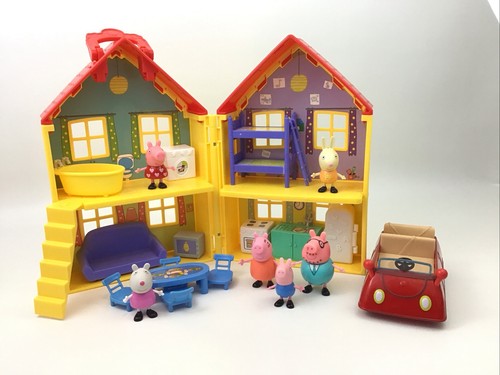 Peppa pig house playset family - pig,