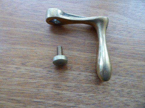 Brass tennis net winder - , and