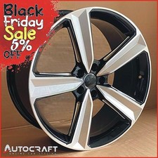 20" RS4 D BP Style ALLOY WHEELS X4 + TYRES Fits : AUDI A4 A5 A6 A7