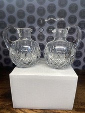 Pair of Vintage Cut Glass Oil