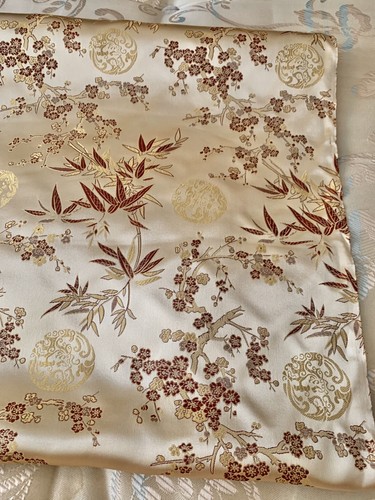 Gold brown floral chinese - gold,