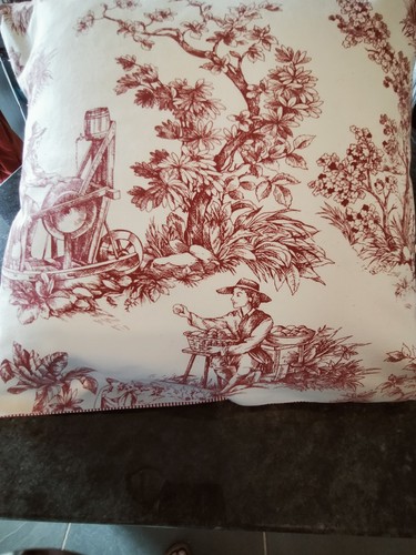 Toile jouy cushion cover - de,
