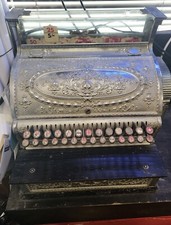 Antique Chrome National Cash Register Till Shop Safe Shop Counter 