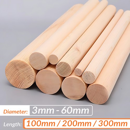 Beech wood dowels smooth rod - beech,