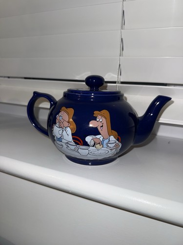 Vintage tetley tea folk teapot - vintage,