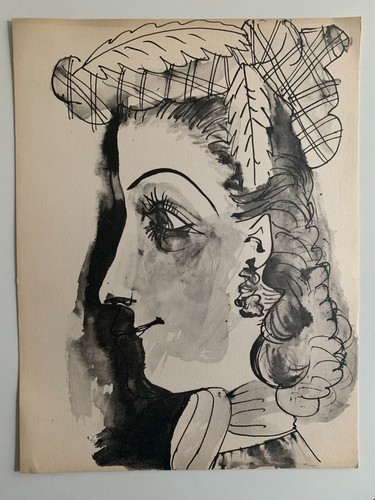 Picasso antique lithograph - -,