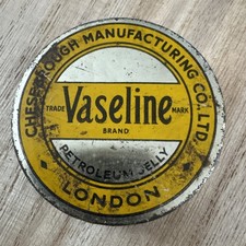Vaseline Tin Cheeseborough Manuf. Co. London Vintage With Original Contents