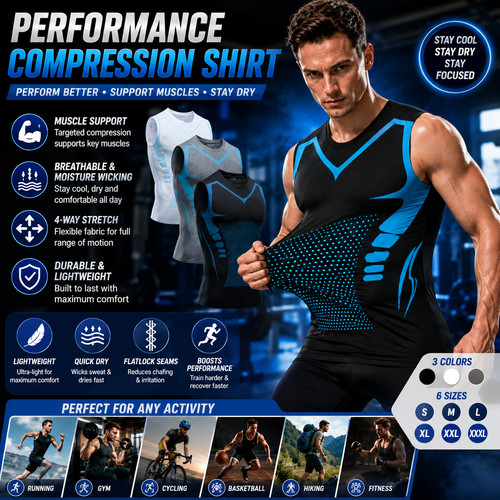Men compression vest - men's,