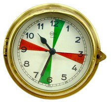 Barigo 2350MSFS Analog Marine Ship`S Clock Brass ship`S Original Vintage Germany