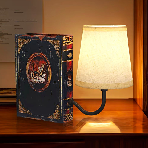 Vintage bookshelf lamp - bookshelf,