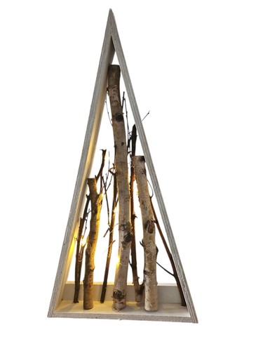 Wooden triangle led willow - triangle,