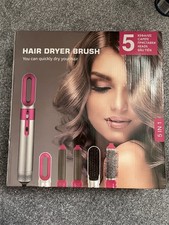 5in1 Electric Hair Dryer Blow Curler Set Detachable Styler Hot Air Brush Salon.