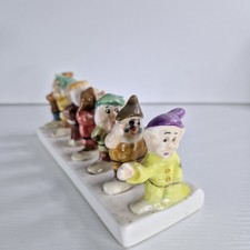 1950s Vintage Walt Disney Snow White and the Seven Dwarfs Ceramic Toast Rack