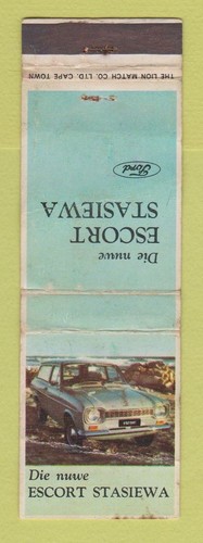 Matchbook cover ford escort - matchbook,