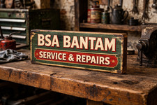BSA Bantam Wooden Sign service
