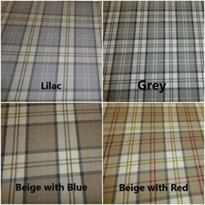 TARTAN CHECK UPHOLSTERY FABRIC