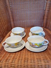 4 Cappuccino cup and saucers made exclusively for Nescafe retro 1980's (168)