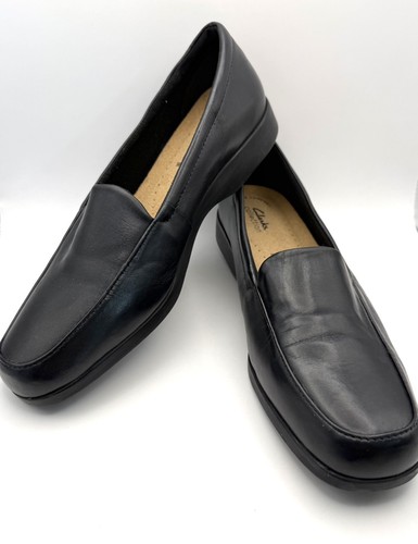Clarks georgia black leather - georgia,