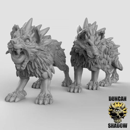 Dire wolves resin - wolves,