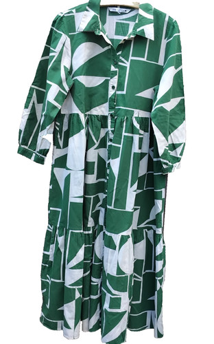 Zara maxi dress large green - dress,
