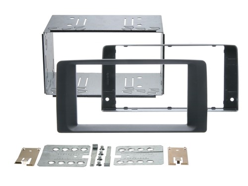 Car radio panel mounting frame