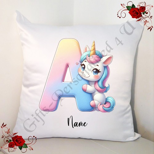 Personalised white cushion - personalised,