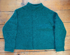 Beautiful Emerald Green wool jumper M Superdry like Toast / Babaa