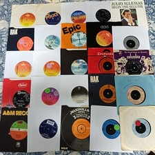 Job Lot Of 25 Mixed Genre Vinyl Singles 45rpm