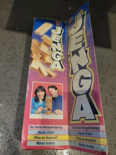 Vintage 1990 jenga wooden - vintage,
