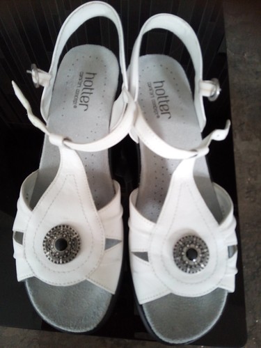 Hotter leather white - white, sunberry