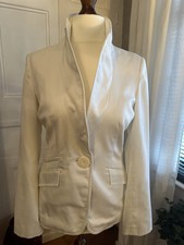 White Principles Size 10 Evening/ Day Wear Suit Jacket 
