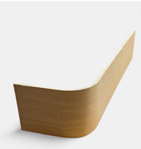 Oak faced bullnose riser - faced,