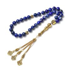 Lapis Lazuli Blue Real Stone Islamic Prayer Beads Tasbih - 33 Beads - Tasbeeh