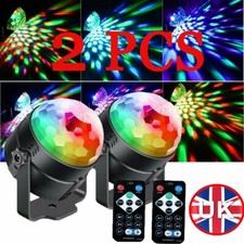 2PCS Disco Magic Ball LED Stage Lights Galaxy Projector Lamp RGB Club DJ Party