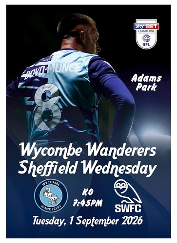 Wycombe wanderers sheffield - v,