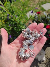 Miglio Burnished Silver And Swarovski Bracelet With Miglio Pink Bag. 