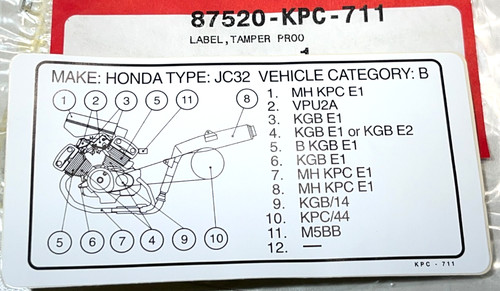 Sticker honda 125 - sticker,