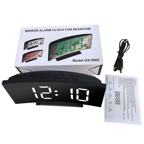 Digital led mirror alarm - alarm, clock