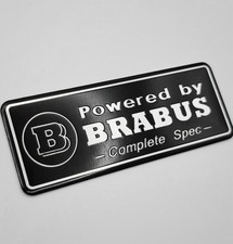 Powered by BRABUS Badge Emblem Self Adhesive Badge Sticker For Mercedes Benz AMG