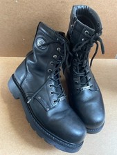 mens BKS Tornado WP black leather motorcycle boots uk 11 eur 45