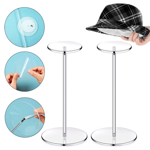 Acrylic hat stand wig display - acrylic,