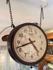 Double Sided Smiths Railway Factory Clock Bakelite Original Not Gents