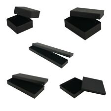 Matt Black Flocked Insert Large Letter Postal Saver Gift Boxes in Various Sizes