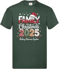Family Christmas 2025 Matching T Shirt Men Women Kids Festive Holiday Top