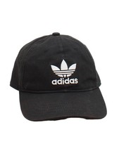 Adidas Men's Hat Black Cotton with Polyester Baseball Cap