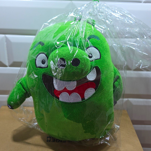 Angry birds green pig plush - green,